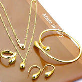 Conjunto de Joias Feminino com Brincos, Anel e Pulseira em Prata S925